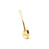 SB6181PB - Spira Brass Victorian Coat Hook 87mm - Polished Brass