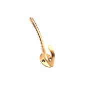 SB6181ANT - Spira Brass Victorian Coat Hook 87mm - Antique Brass