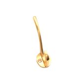 SB6182PB - Spira Brass Victorian Coat Hook 115mm - Polished Brass