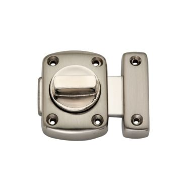 Click Here To Enlarge This Photo Of SL01SN - Spira Brass Sigma Bahroom Latch - Satin Nickel