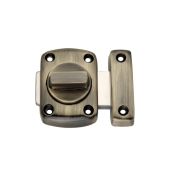 SL01ANT - Spira Brass Sigma Bahroom Latch - Antique Brass