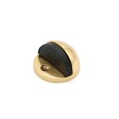 SB5110PB - Spira Brass Half Moon Door Stop - Polished Brass
