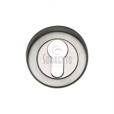 Click Here To Enlarge This Photo Of SC-0192-AP M.Marcus Sorrento Euro Profile Cylinder Escutcheon Apollo Finish