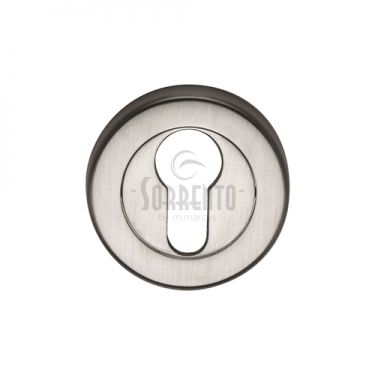 Click Here To Enlarge This Photo Of SC-0192-SC M.Marcus Sorrento Euro Profile Cylinder Escutcheon Satin Chrome Finish