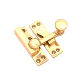 SB8102PB - Spira Brass Quadrant Sliding Arm Fastener - Polished Brass