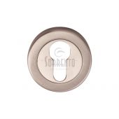 SC-0192-SN M.Marcus Sorrento Euro Profile Cylinder Escutcheon Satin Nickel Finish