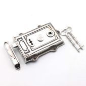 SB7101AN - Spira Brass Davenport Rim Lock - Aged Nickel
