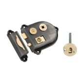 SB7105PEW - Spira Brass Cromwell Rim Lock - Pewter