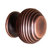 SB2302ABZ - Spira Brass Beehive Small 30mm Cupboard Knob - Aged Bronze