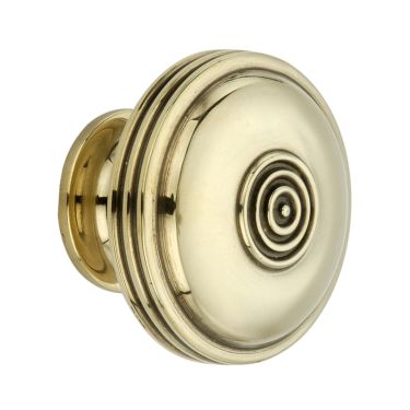 Click Here To Enlarge This Photo Of SB2303AB - Spira Brass Bloxwich Large 40mm Cupboard Knob - Aged Brass