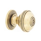 SB2305AB - Spira Brass Preston Large 38mm Cupboard Knob - Aged Brass