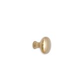 SB2329PBUL - Spira Brass Mushroom 25mm Cupboard Knob - Polished Brass Unlacquered