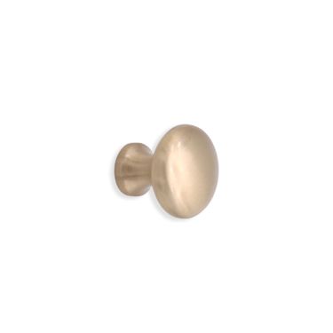 Click Here To Enlarge This Photo Of SB2329SB - Spira Brass Mushroom 25mm Cupboard Knob - Satin Brass