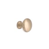 SB2329SB - Spira Brass Mushroom 25mm Cupboard Knob - Satin Brass