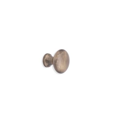 Click Here To Enlarge This Photo Of SB2329ANT - Spira Brass Mushroom 25mm Cupboard Knob - Antique Brass