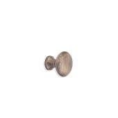 SB2329ANT - Spira Brass Mushroom 25mm Cupboard Knob - Antique Brass