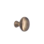 SB2330ANT - Spira Brass Mushroom 32mm Cupboard Knob - Antique Brass