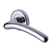 SC-2012-PC M.Marcus Sorrento Door Handle Lever Latch on Round Rose Ico Design Polished Chrome Finish