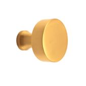 SB2309SB - Spira Brass Round Cupboard Knob 38mm - Satin Brass