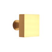 SB2310SB - Spira Brass Square Cupboard Knob 38mm - Satin Brass