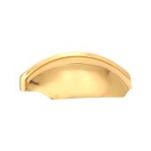 SB2335PB - Spira Brass 150mm Tulip Cup Drawer Pull - Polished Brass
