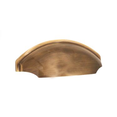 Click Here To Enlarge This Photo Of SB2335ANT - Spira Brass 150mm Tulip Cup Drawer Pull - Antique Brass