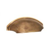 SB2335ANT - Spira Brass 150mm Tulip Cup Drawer Pull - Antique Brass
