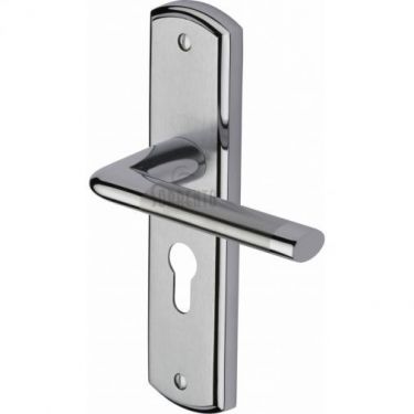 Click Here To Enlarge This Photo Of SC-2348-AP M.Marcus Sorrento Door Handle For Euro Profile Plate Lena Design Apollo Finish