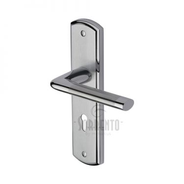 Click Here To Enlarge This Photo Of SC-2350-AP M.Marcus Sorrento Door Handle Lever Lock Lena Design Apollo Finish