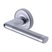 SC-2352-AP M.Marcus Sorrento Door Handle Lever Latch on Round Rose Lena Design Apollo Finish