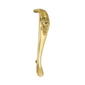 SB5102PB - Spira Brass Lion Pull Handle 190mm Centres (250mm Overall) - Polished Brass