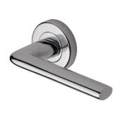 SC-2352-PC M.Marcus Sorrento Door Handle Lever Latch on Round Rose Lena Design Polished Chrome Finish
