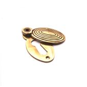 SB3102AB - Spira Brass Oval Beehive Standard Key Escutcheon - Aged Brass