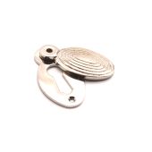 SB3102PN - Spira Brass Oval Beehive Standard Key Escutcheon - Polished Nickel
