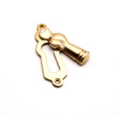 SB3103PB - Spira Brass Lady Standard Key Escutcheon - Polished Brass