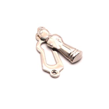 Click Here To Enlarge This Photo Of SB3103PN - Spira Brass Lady Standard Key Escutcheon - Polished Nickel