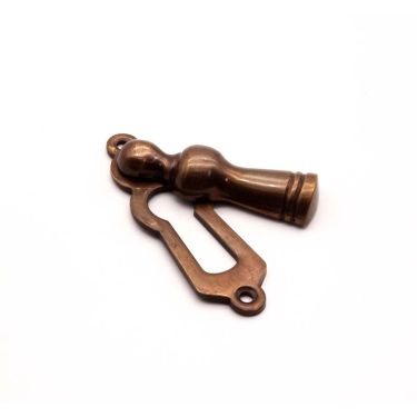 Click Here To Enlarge This Photo Of SB3103ANT - Spira Brass Lady Standard Key Escutcheon Antique