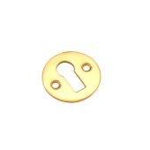 SB3109PB - Spira Brass Victorian Standard Key Escutcheon - Polished Brass