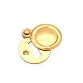 SB3110PB - Spira Brass Victorian Standard Key Escutcheon (Covered) - Polished Brass