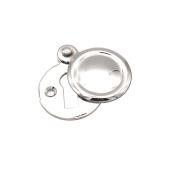 SB3110PC - Spira Brass Victorian Standard Key Escutcheon (Covered) - Polished Chrome