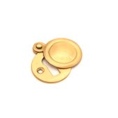 SB3110SB - Spira Brass Victorian Standard Key Escutcheon (Covered) - Satin Brass