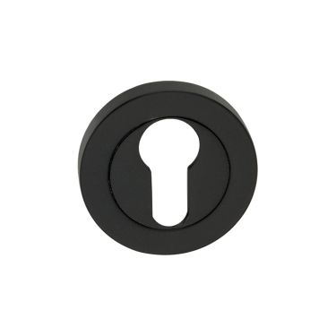 Click Here To Enlarge This Photo Of SB3104BLK - Spira Brass Euro Profile Escutcheon Matt Black