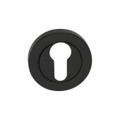 SB3104BLK - Spira Brass Euro Profile Escutcheon Matt Black