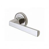 SC-3392-PC M.Marcus Sorrento Door Handle Lever Latch on Round Rose Siloh Design Polished Chrome Finish