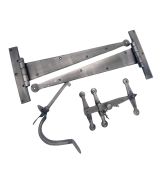 SB6101PEW - Spira Brass Heavy Duty Handforged Door Hardware Kit - Pewter
