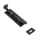 SB5112BX100 - Spira Brass Cranked Door Bolt 100mm - Beeswax