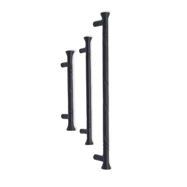 Click Here To Enlarge This Photo Of FC212 - Spira Brass Dona Pull Handle Small 96mm c/c - Black Iron
