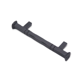 FC221 - Spira Brass Jade Pull Handle Small 96mm c/c - Black Iron