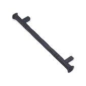 FC222 - Spira Brass Jade Pull Handle Medium 160mm c/c - Black Iron
