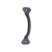 FC228 - Spira Brass Hammered Pull Handle Small 100mm - Black Iron
